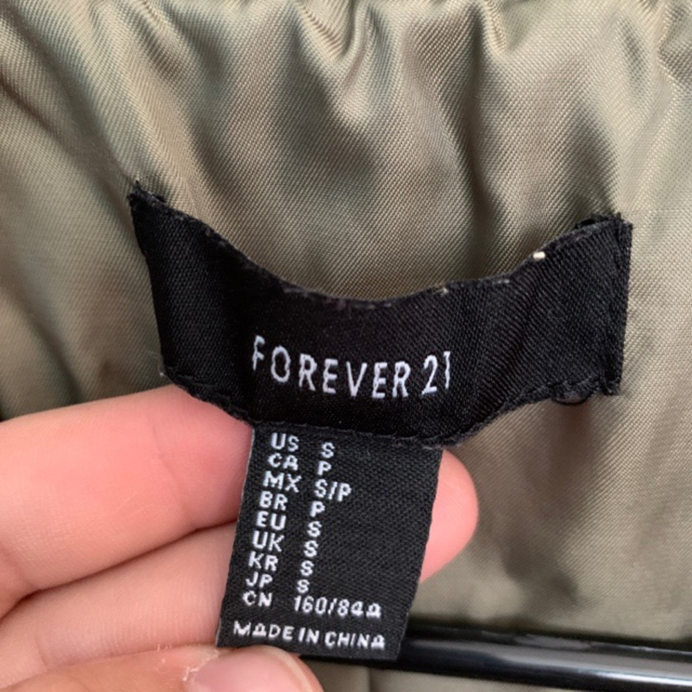 Olive bomber sweater